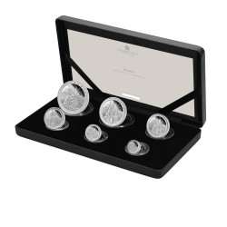 6 pièces argent- set...