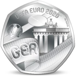 Verzilverde EK 2020 Munt -...