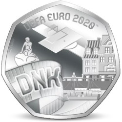 Verzilverde EK 2020 Munt -...